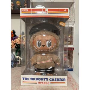 POP MART THE MONSTERS LABUBU The Naughty Cashier Vinyl Plush Doll